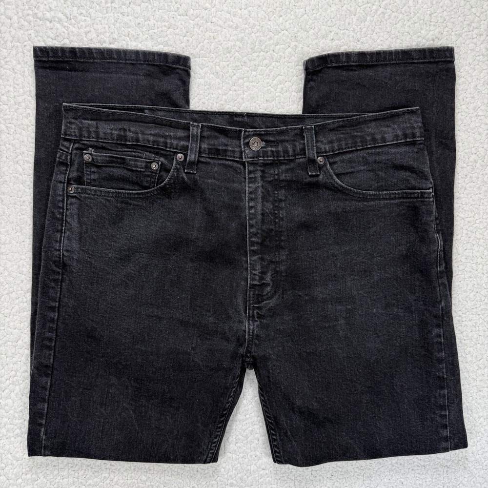 Levi's 505 Jeans Men's 36x30 (Actual 35x28) Black Casual Streetwear‎ Grunge